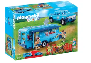 Produktbild von Playmobil 9502  Family Fun  FunPark Pick-Up mit Wohnwagen
