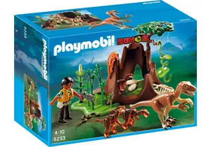 Produktbild von Playmobil 5233  Dinos  Velociraptor-Angriff auf Deinonychusnest