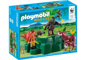 Produktbild von Playmobil 5273  Wild Life  WWF - Zoologin bei Okapis und Gorillas