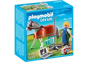 Produktbild von Playmobil 5533  City Life  Röntgentierarzt mit Appaloosa