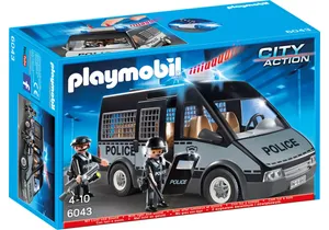 Produktbild von Playmobil 6043  City Action  Polizei-Mannschaftswagen mit Licht und Sound