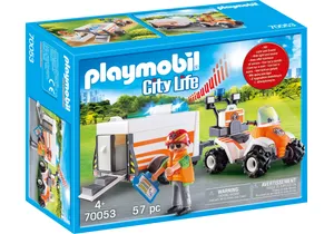Produktbild von Playmobil 70053  City Life  Quad mit Rettungsanhänger