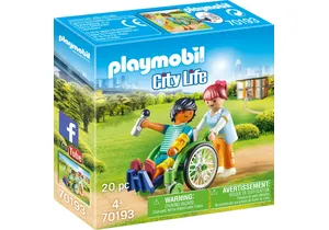 Produktbild von Playmobil 70193  City Life  Patient im Rollstuhl
