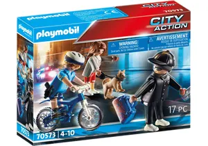 Produktbild von Playmobil 70573  City Action  Polizei-Fahrrad: Verfolgung des Taschendiebs