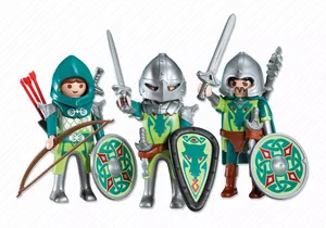 Produktbild von Playmobil 7973    3 grüne Drachenritter (Folienverpackung)