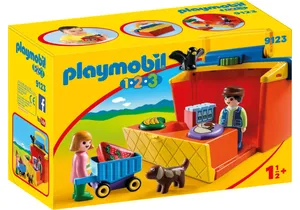 Produktbild von Playmobil 9123 1-2-3  Mitnehm Marktstand