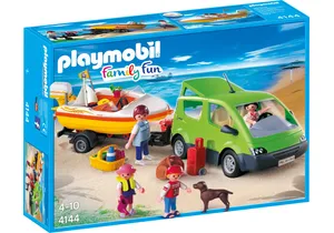 Produktbild von Playmobil 4144  Family Fun  Familienvan mit Bootsanhänger