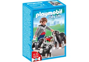 Produktbild von Playmobil 5214  City Life  Hunderassen Berner Sennenhund Familie
