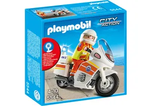 Produktbild von Playmobil 5544  City Action  Notarzt-Motorrad mit Blinklicht