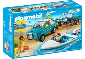 Produktbild von Playmobil 6864  Summer Fun  Surfer-Pickup mit Speedboat