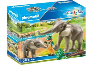 Produktbild von Playmobil 70324  Family Fun  Elefanten im Freigehege