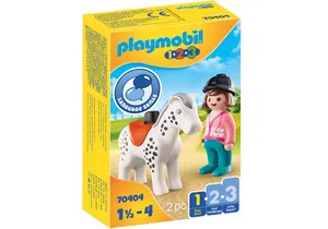 Produktbild von Playmobil 70404 1-2-3   Reiterin mit Pferd