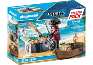 Produktbild von Playmobil 71254  Pirates Starter Pack Pirat mit Ruderboot