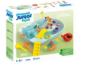 Produktbild von Playmobil 71654 Junior   Aqua Wasserbahn mit Wasserspielplatz und Lerneffekten