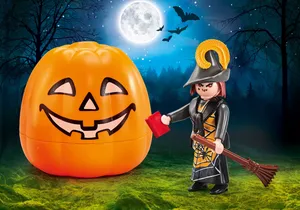 Produktbild von Playmobil 9894    Halloween Kürbis mit Hexe (Folienverpackung)