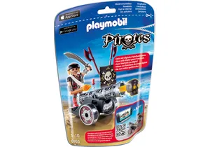 Produktbild von Playmobil 6165  Pirates  Schwarze App-Kanone mit Seeräuber