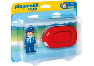 Produktbild von Playmobil 6795 1-2-3   Mann im Schlauchboot