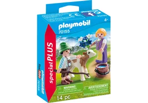 Produktbild von Playmobil 70155  Special Plus  Kinder mit Kälbchen