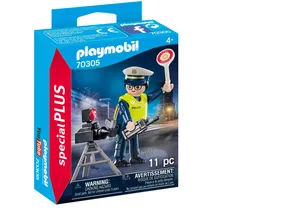 Produktbild von Playmobil 70305  Special Plus  Polizist mit Radarfalle