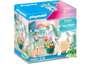 Produktbild von Playmobil 70655  Fairies  Einhorn mit Fütter-Fee