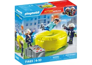 Produktbild von Playmobil 71465  Action Heroes  Feuerwehrleute mit Luftkissen