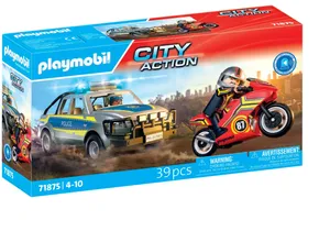 Produktbild von Playmobil 71875  City Action  Verfolgungsjagd mit Polizei Pick-Up
