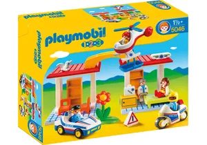Produktbild von Playmobil 5046 1-2-3   Krankenhaus mit Sanitäter und Polizist