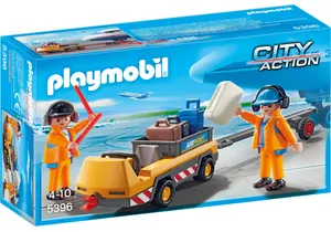 Produktbild von Playmobil 5396  City Action  Flugzeugschlepper mit Fluglotsen