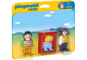 Produktbild von Playmobil 6966 1-2-3   Eltern mit Babywiege