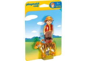 Produktbild von Playmobil 6976 1-2-3   Wildhüter mit Tiger