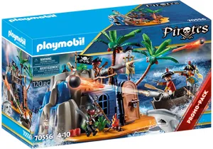 Produktbild von Playmobil 70556  Dinos  Pirateninsel mit Schatzversteck
