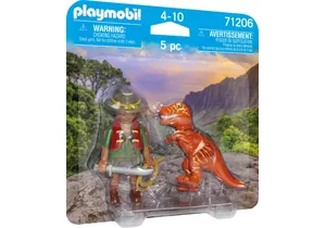 Produktbild von Playmobil 71206  Dinos DuoPack Abenteurer mit T-Rex