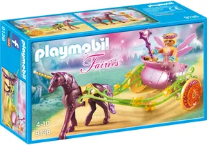 Produktbild von Playmobil 9136  Fairies  Blumenfee mit Einhornkutsche