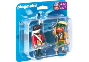 Produktbild von Playmobil 4127  Pirates DuoPack Pirat und Rotrock