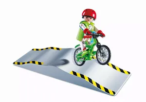 Produktbild von Playmobil 4417    Mountainbiker mit Wellenrampe
