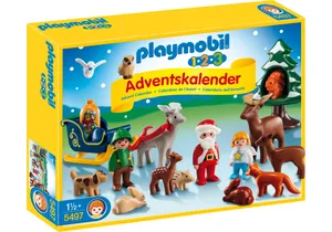 Produktbild von Playmobil 5497 1-2-3  Adventskalender Waldweihnacht