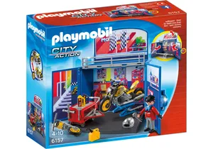 Produktbild von Playmobil 6157  City Action  Aufklapp Motorradwerkstatt