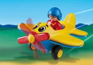 Produktbild von Playmobil 6717 1-2-3   Propellerflugzeug