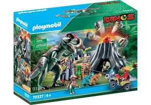 Produktbild von Playmobil 70327  Dinos  XXL T-Rex Dinosaurier mit Vulkanausbruch