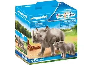 Produktbild von Playmobil 70357  Family Fun  Nashorn mit Baby