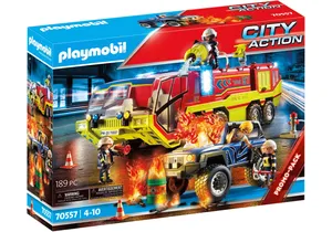 Produktbild von Playmobil 70557  City Action Promo Pack Feuerwehreinsatz mit Löschfahrzeug
