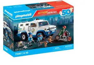 Produktbild von Playmobil 71597  Action Heroes  Geldtransporter