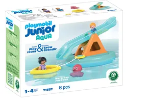 Produktbild von Playmobil 71687 Junior   Aqua Badeinsel mit Wasserrutsche