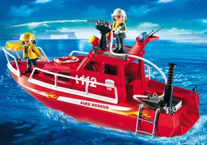 Produktbild von Playmobil 3128  City Action  Feuerlöschboot mit Pumpe (Folienverpackung)