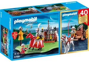 Produktbild von Playmobil 5168  Knights KompaktSet Ritterturnier mit Kanonenwagen (40 Jahre Jubiläumsset)