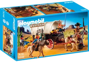 Playmobil 5248 Western Planwagen mit Überfall