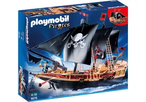 Produktbild von Playmobil 6678  Pirates  Piratenkampfschiff inkl. Kanonen