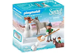 Produktbild von Playmobil 70398  Spirit  Schneespaß mit Snips & Herrn Karotte