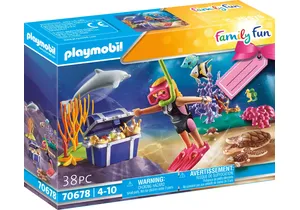 Produktbild von Playmobil 70678  Family Fun Geschenkset Schatztaucherin