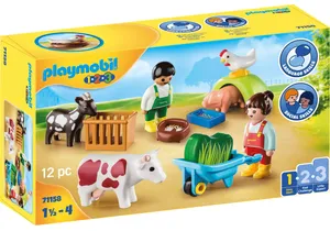 Produktbild von Playmobil 71158 1-2-3   Spielspaß auf dem Bauernhof